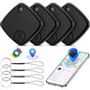 JTLEU Air Tracker per Android, 4 Pezzi Localizzatore Chiavi Android Bluetooth Smart Tag Compatibile con Google Find Hub Localizzatore per Chiavi/Bagagli/Valigia/Zaino/Portafoglio