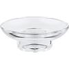 GROHE Start QuickFix, Portasapone di ricambio in vetro, dimensioni 110 mm, 41182000