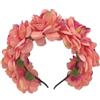 TTPSRY Cerchietto Fiori Artificiali Coroncina Floreale Fascia Capelli Accessorio Acconciatura Donna Elegante Corona Petali