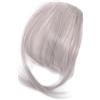 SunaOmni Clip per capelli umani con frangia per frangia da donna Clip per capelli umani 9,8 Clip naturale per frangia Frangetta ad aria grigio argento Fermaglio per capelli con rete invisibile Traspirante Arr