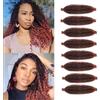 BLUONASI 24 Inch Marley Twist Braiding Hair 8 confezioni Pre-Separated Springy Afro Twist Hair Extension Kinky Afro Twist Crochet Hair Braids Marley Hair Spring Twist (T350, 18 Pollici (Pack of 3))
