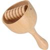Warmhm Tazza da Massaggio in Legno a Forma di Coppetta con Rullo Ergonomico per Auto-massaggio Multifunzionale Uso Domestico Beige