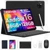 DOOGEETab Tab A9 Pro+ Android 16 Tablet 11 Pollici Gemini AI, 36GB RAM +128GB ROM (2TB TF) 8580mAh Gaming Tablet Unisoc T7200 Octa-Core 13MP+5MP Tablets PC WIFI 5/ WidevineL1/GPS/Face ID/OTG, Nero