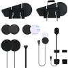 MAXRUNON Kit di montaggio - Clip di supporto, microfono e altoparlante, compatibile con le cuffie Bluetooth D10 moto
