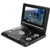 NQYZZFD Lettore DVD Portatile Da 9,8 Pollici, Schermo Ruotabile A 270°, Con Batteria Ricaricabile Da 5 Ore, Alimentato Dalla Rete Elettrica O Dall'auto, Senza Regione, Telecomando