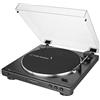 Audio-Technica AUDIO TECHNICA AT-LP60X USB GM Giradischi con trazione a cinghia, Black