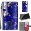 KENHONER Custodia per Samsung Galaxy A14 5G/4G, Farfalla | Portafoglio Pelle PU, Magnetica, Resistente Agli Urti, Scomparto Carte Credito, Pieghevole, Flip Libro, Motivo