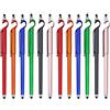 SITAKE Penna Stilo, 12 Pezzi 3 in 1 Supporto per Telefono + Penna per Tablet Capacitivo + Penne a Sfera per Tutti i dispositivi Touch Screen (Stile 2)