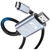 Critin Cavo da USB C a HDMI 4K a 60Hz, 2 m, adattatore intrecciato da USB tipo C a HDMI per Home Office Thunderbolt 4/3, compatibile con Galaxy S8 a S22, MacBook Pro/Air, iPad Pro, iMac, Mac Mini