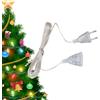 Generico di Prolunga per Albero di Natale - di Alimentazione Trasparente da 10 Piedi con Cav di Luce Sottile da 220 V per Illuminazione e Decorazione Stagionali | Prolunga cav elettrico per na