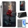 KENHONER Custodia per Honor 90 Lite 5G, fiamma rosa