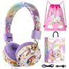 AXFEE Cuffie Bluetooth per Bambini,Cuffie Bluetooth Per Bambini Unicorno