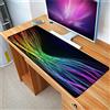 ZQMHCY Tappetino Mouse XXL Linee Colorate Nere Mouse Pad Morbido Mousepad Base in Gomma Antiscivolo Tappeto Mouse Bordi Rinforzati Tappetini Mouse Confortevole Tappetino Scrivania Gaming 400x900x3mm