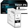 Oritdge T5801 Cartuccia d'inchiostro Nero fotografico per Epson T580 T5801 Cartucce d'inchiostro PK C13T850100 Sostituzione per epson Stylus Pro 3800 3880 (1 x Nero Foto)