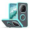 EASSGU Custodia per POCO X7 5G / Redmi Note 14 Pro 5G (6.67 Inches), Cover Trasparente con Supporto ad Anello, Custodia in Silicone TPU Antiurto e Anticaduta - Cielo blu