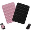 Generico Ventosa Telefono, 2 Pezzis Supporto In Silicone Quadrato A Ventosa, Supporto Adesivo Per Telefono, Ventosas Per Cellulare Per Selfie E Video, Pareti, Vetro, Piastrelle