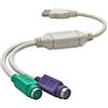 Yaoliucp 1 Pacco da USB a Doppio Cavo Adattatore convertitore per Mouse per Tastiera PS2 per Computer PC per Laptop, Cavo Adattatore per Laptop