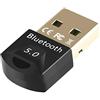 EasyULT Adattatore USB Bluetooth 5.0, Dongle Bluetooth 5.0 Wireless, Bluetooth Trasmettitore e Ricevitore per Windows 10/8.1/8 / 7 / XP, Plug And Play
