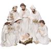 VACCHETTI PRESEPE RESINA BIANCO 23X12,5H19,5