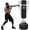 Dripex Sacco da Boxe da Terra 178cm con Base a 19 Ventose con Guantoni