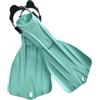Baoblaze da Sub da Nuoto a Lunghe a Pala Lunga con Cinghia a Molla Regolabile E TPU con di Drenaggio per Flusso Regolare Adatte a Immersioni Allenamento , Verde Chiaro , L/XL 43-46