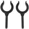 CNYUON Blocco Remo in Nylon Nero da 2 Pezzi | Scalmo a montaggio laterale for gommone for barche a remi 5,7