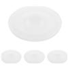 SOESFOUFU 4 Pezzi Anello Silicone per Borraccia Termica, Guarnizione di Ricambio Anti-Perdita, Bianco, per Bottiglia Isolata, Resistente alla Temperatura, Outdoor