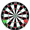Kiuiom Classico Bersaglio,Set di Freccett Gioco Tirassegno Anello Numerico,Bersaglio Freccette,Bersagli per Freccett con 4 Freccette Professionali,Adatto Attività All'aria Aperta Adulti