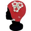 Blue Reef Seoul Bubble - Cuffia da nuoto da donna classica retrò con 3 fiori in 2 colori, 3D petali, elegante, vintage, taglia unica, per adulti, con cinturino regolabile