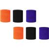 HOMSFOU 6 Pezzi Fascia da Polso Sportiva Traspirante in Lattice Elastico e Cotone Poliestere, Leggera e Adatta a Corsa e Fitness, per Uso Quotidiano e Allenamenti Colore Colore Casuale