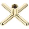 DEARMAMY Testa Portatile in per Stecca e Ponte Biliardo Lega da Alluminio Oro Antiscivolo, Accessorio per Biliardo da Tavolo Snooker e Tavolo Americano