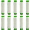 ZMdooreasy Filo da pesca in nylon, 10 pezzi, 250 m, elastico (verde)