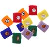 POPETPOP 12 Pezzi Polsini Sportivi in Fibra Acrilica Elasticizzati e Lavabili, Braccialetti da Polso Traspiranti per Esercizio e Compleanni