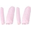 Yardwe Manopole per Bici in Pelliccia Corta, Guanti Manubrio Imbottiti per Inverno, Caldi e Facili da Installare, Accessori Comodi per Maniglie Bici Rosa