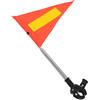 CORHAD Bandiera Telescopica Riflettente Arancione in Acciaio Inossidabile per Sedie a Rotelle e Carrelli da Golf, Accessorio Portatile di Sicurezza per Strade e Piste