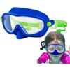Generico Maschera da ragazzi con coprinaso Occhiali per Sport Acquatici | Maschera regolabile antirottura da giovani per bimbi 4-15 anni, spiaggia, snorkeling, lago, fiume, mare