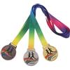 SAFIGLE 3 Pezzi Medaglia Sportiva da Corsa in Lega di Zinco Cordino Leggero e Portatile per Runner, per Competizioni Individuali e Esposizione di Premi