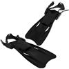 HOMOBABE Pinnette da Nuoto Corte Regolabili per Donna, Design Tallone Aperto, Lama Flessibile Spessa in Silicone e Plastica per Allenamento in Piscina e Snorkeling