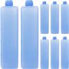 SECFOU Ice Pack per Breastmilk Storage, Freeze Packs Riutilizzabili in PE, 8 Pezzi, per Alimenti e Bevande, Catena del Freddo Sicura, Lunch Box e attività all'Aperto, Festa Estiva