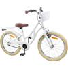 HGKMBRY Bicicletta bianca da 24 pollici, monomarcia