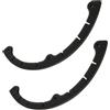 Luxshiny 2 Pezzi Protezione per Punta e Coda Snowboard in Gomma Nera Design a Tre Fori, Accessorio Portatile per Principianti e Protezione Anti-graffio in Tutti Gli Scenari di Snowboard