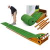 CFGTEKMB Tappetino da Golf Portatile per Putting con Ritorno Automatico della Palla, Putting Green da Interno ed Esterno per Casa, Ufficio, Giardino, Aiuto per l'Allenamento, Regalo per Golfisti