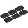 PATIKIL 6pz Sport Fasce Polso 8x5cm Cotone Spugna Panno Assorbente Nero