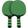 Luxshiny 2 Pezzi Racchetta da Ping Pong per Principianti Manico Antiscivolo in Plastica, Superficie ad Alto Controllo Verde per Allenamento a Casa e Attività All'aperto