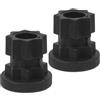 POPETPOP Adattatore Base di Montaggio per Action Camera 2 Pezzi Nero in Plastico Sgancio Rapido per Accessori Kayak e Canoa