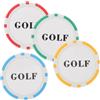 GLEAVI 4 Pezzi Marcatore da Golf Multifunzione in ABS e Metallo, Chip da Poker Unico e Leggero per Donne, Design Vivace per Campo da Golf