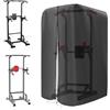 Generic Copertura per rack da palestra, tessuto Oxford 420D, impermeabile, antipolvere, copertura per squat rack con cerniera regolabile, copertura per attrezzature da palestra per power cage sollevamento