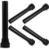 Toyvian 5 Pezzi Copertura per Gambe Trampolino in Gomma e Acciaio Inossidabile, Tappeto Antiscivolo Resistente alle Intemperie con Assorbimento degli Urti per Uso Esterno