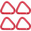 Homoyoyo Moschettone Grande 4 Pezzi Moschettone Triangolare in Lega di Alluminio Resistente e Leggero per Arrampicata e Campeggio per Chiavi e Accessori Outdoor