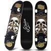 Sefulim 31 x 8 Pollici Skateboard Completo 7 Strati Acero Canadese Double Kick Deck concavo Skateboard per Ragazzi Ragazze Adolescenti Adulti Principianti
